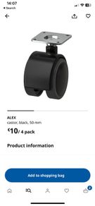 New ikea castor 50mm