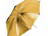 31311 109cm 43 inch Black Gold Umbrella