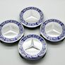 4pcs Wheel Center Cap Emblem Hub Badge Alloy Logo 75mm for Mercedes Benz C E Class CLK Image 2