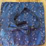 Set of Red and Blue Dickie Bows and Pocket Squares Image 2