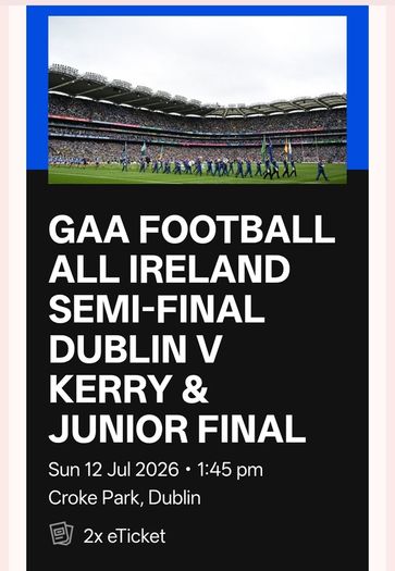 Dublin v Kerry tickets