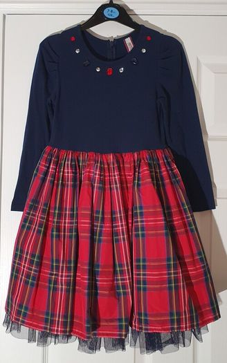 Pretty&punk beautiful new dress with rhinestones 8Y