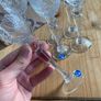 Neman Set of Shot Chrystal Glasses Hand Made Vintage Image 6