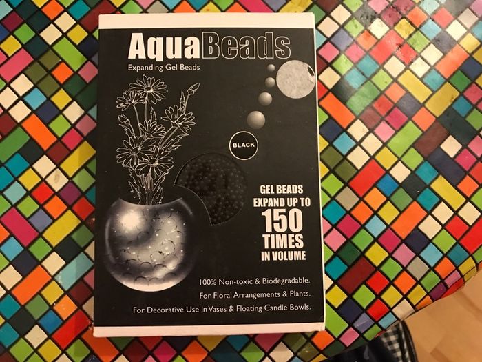 Aqua beads-great for vases/bowls