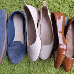 Clarks Womens Shoes Flats 3 Pair Size 7/41