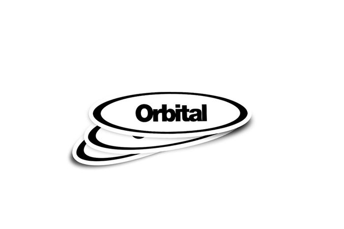 Orbital Logo Glossy Stickers 2-Pack