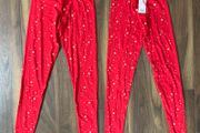 Ladies Pyjamas Bottoms - Red Star - Size 6 &amp; Size 8