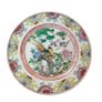 Qianlong Chinese Antique Plate 10 Inch 26cm Paradise Birds Flowers Image 10