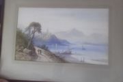 a lovely antique itailan wtwercolor painting by frank catano