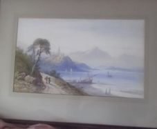 a lovely antique itailan wtwercolor painting by frank catano