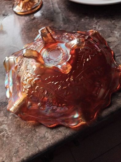 A Selection Of Vintage Carnival Glass