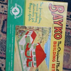 Vintage Bayko Set No. 4 Instruction & Plans Booklet (January 1957, Plimpton Eng.)