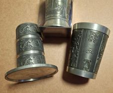 3 X Nice Pewter Pieces 2x Made In Mullingar  Ireland