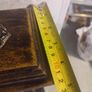 Tianguan Quartz Wood Shelf Clock  Ornate Feet Finials, Roman Numbers Image 5