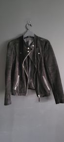 Suede biker jacket