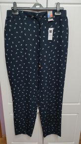 Medium Navy Printed Jogger Pants