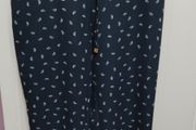 Medium Navy Printed Jogger Pants