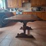 extendable sold wood dining table Image 2