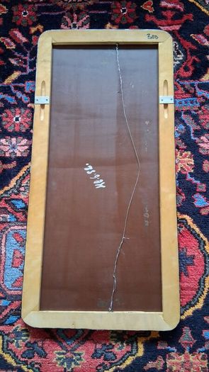 Mid Century Scandinavia Bevelled Mirror