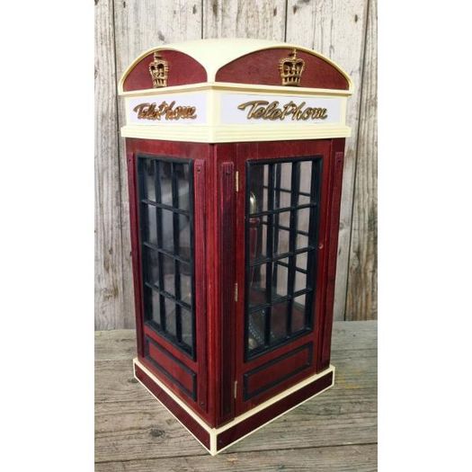 1930s Style Telephone Box Landline Phone KAS1407