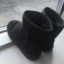 Black Faux Fur Lined Boots Size UK 6 / EU 39 Image 3