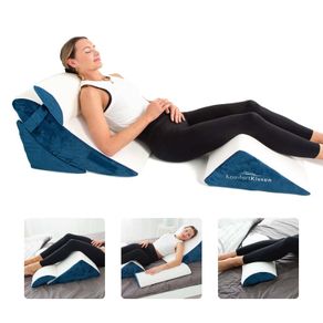 Ergonomic Wedge Pillows For Back, Legs, Knees & Neck