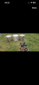 Homebrew beer burner and pots