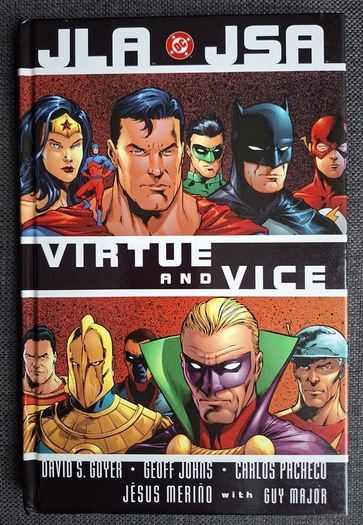 JLA JSA Virtue and Vice hardcover graphic novel. From DC Comics