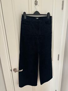 PAIGE Navy Velvet Cord Jeans