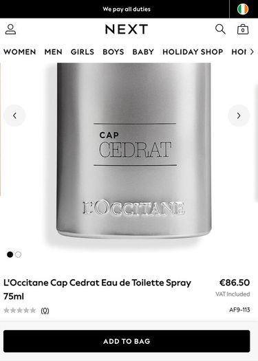 LOccitane Cap Cedrat Eau de Toilette 75ml