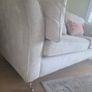 Beautiful Cream Fabric 3-Seater Sofa Image 5