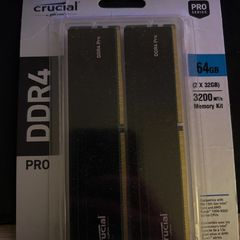 Crucial Pro DDR4 64GB (2x32GB) 3200