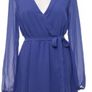 blue wrap dress Image 2