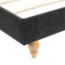 Bed Frame Dark Grey Burlap 150x200 cm Image 6