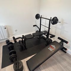 Weight bench, Weights and Sit Up bench