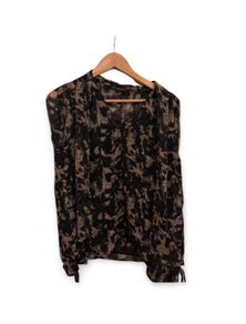 Black and brown French Connection Blouse