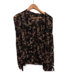Black and brown French Connection Blouse