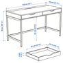 Ikea Alex Desk, Teal/green, two drawer Image 8