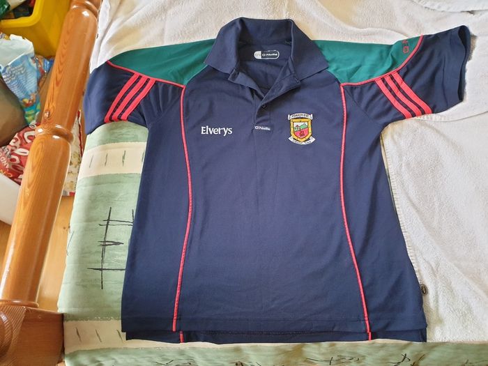 Mayo Gaelic Football Polo Shirt 2010 to 2011 Childrens 13 to 14 Years Old GAA