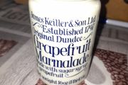 Beautiful Old Milk Glass Jar James Keiller and Son Dundee Grapefruit Marmalade with Original Lid, Postage Available or Collection
