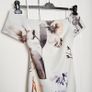Ted Baker White Floral Bodycon Bardot Dress Off Shoulder Size 1/8UK/36EU Image 3