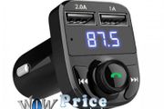 25712 Wireless Bluetooth Handsfree Car Kit FM Transmitter MP3 Player Dual USB Charger
