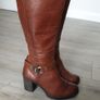 Moda In Pelle Leather Knee High Boots Size Uk 3 ( Eu 35) Image 5