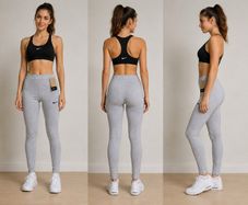 Womens Grey Leggings   Size S