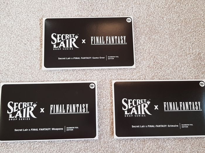 Magic The Gathering Final Fantasy secret lairs