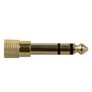 4711 1/4-6.3mm Male To 1/8-3.5mm Headphone Adapter Stereo Gold Plug Image 2