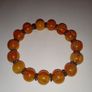 Orange Agate Bracelet Handmade Elastic Gemstone from Nepal Image 2