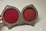 edwardian double picture frame silver JC Vickery