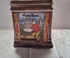 Vintage Staffordshire Fine Ceramic Advertising Biscuit or Storage Jar