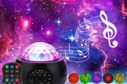 BIG SALE Star Lights Projector, 3 in 1 LED Night Galaxy Starry Light Projector for Bedroom, Space Projector Decorative Galaxy Light Sky Star Lite Bluetooth USB Colour Changing Music Night Light for Kids Adults